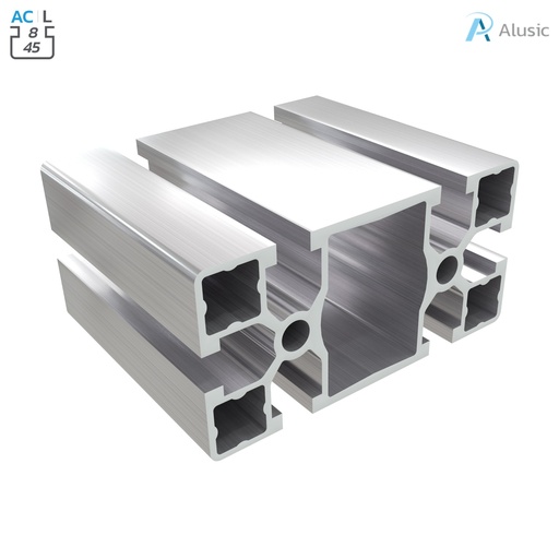 [084.101.021] Alusic Aluminium Profile, 45x90 mm