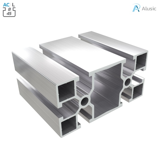 [ 084.101.029] Alusic Aluminium Profile, 45x90 mm