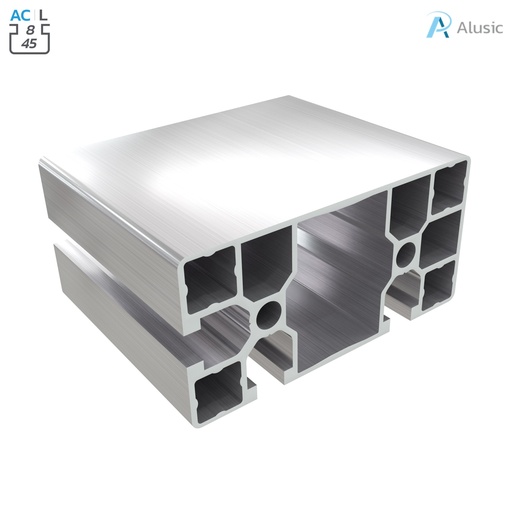 [084.101.090] Alusic Aluminium Profile, 45x90 mm