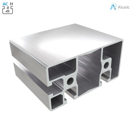 [084.101.020] Alusic Aluminium Profile, 45x90 mm