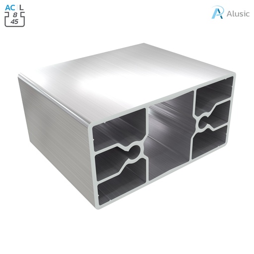 [084.101.032] Alusic Aluminium Profile, 45x90 mm
