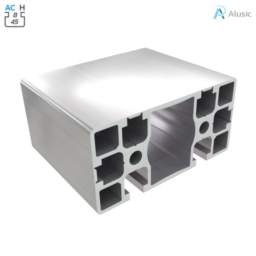 [084.101.051] Alusic Aluminium Profile, 45x90 mm