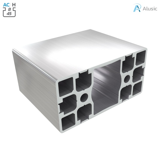 [ 084.101.067] Alusic Aluminium Profile, 45x90 mm