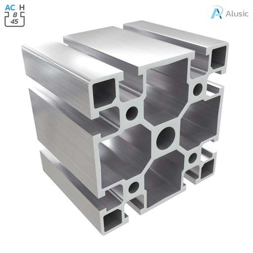 [084.101.023] Alusic Aluminium Profile, 90x90 mm