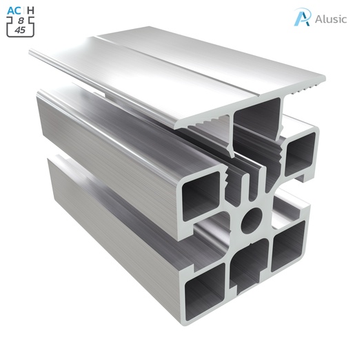 [ 084.101.061] Alusic Aluminium Profile, 45x45 mm