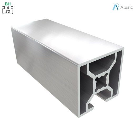 [084.107.008] Alusic Aluminium Profile, 30x30 mm