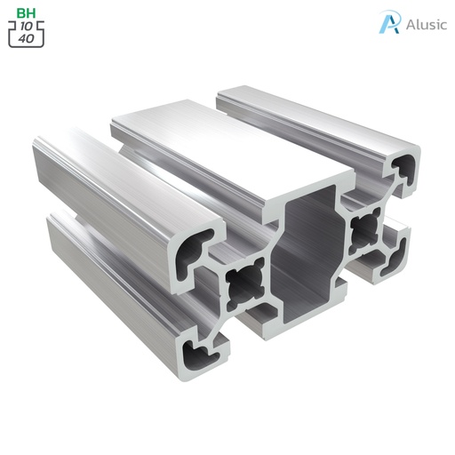 [ 084.113.002] Alusic Aluminium Profile, 40x80 mm
