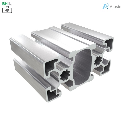 [084.105.006] Alusic Aluminium Profile, 45x90 mm
