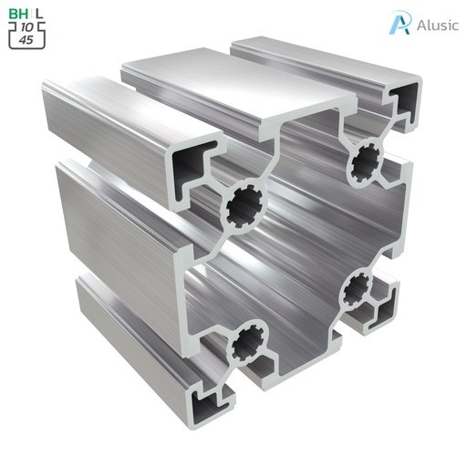 [084.105.005] Alusic Aluminium Profile, 90x90 mm