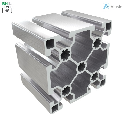 [084.105.009] Alusic Aluminium Profile, 90x90 mm
