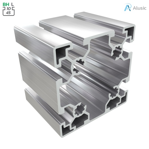[084.105.017] Alusic Aluminium Profile, 90x90 mm