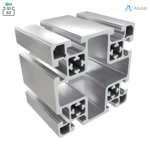 [084.109.003] Alusic Aluminium Profile, 100x100 mm