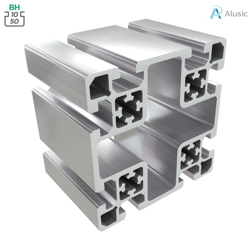 [084.109.003] Alusic Aluminium Profile, 100x100 mm