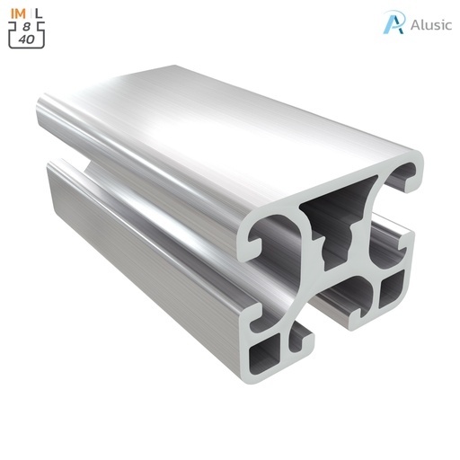 [ 084.114.026] Alusic Aluminium Profile, 32x40 mm