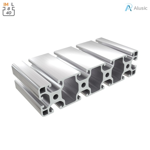 [ 084.114.025] Alusic Aluminium Profile, 40x160 mm