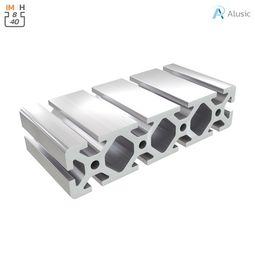[ 084.114.015] Alusic Aluminium Profile, 40x160 mm