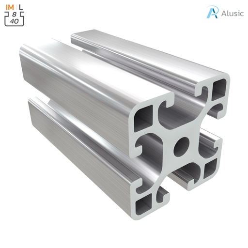 [ 084.114.001] Alusic Aluminium Profile, 40x40 mm