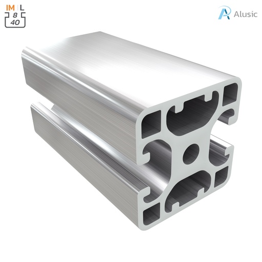 [ 084.114.021] Alusic Aluminium Profile, 40x40 mm
