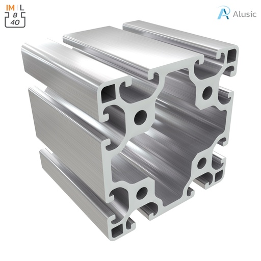 [ 084.114.005] Alusic Aluminium Profile, 80x80 mm
