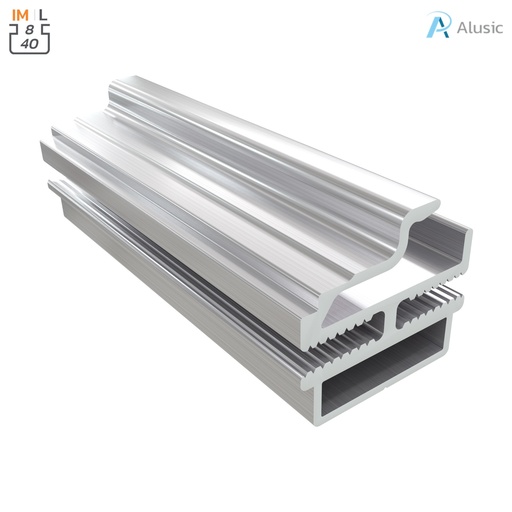 [ 084.114.029] Alusic Aluminium Profile, 19x28 mm