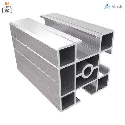 [084.112.002] Alusic Aluminium Profile, 50x50 mm